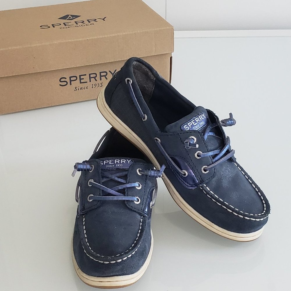 Girls Sperry Songfish Top-sider Boat Shoe Size 3